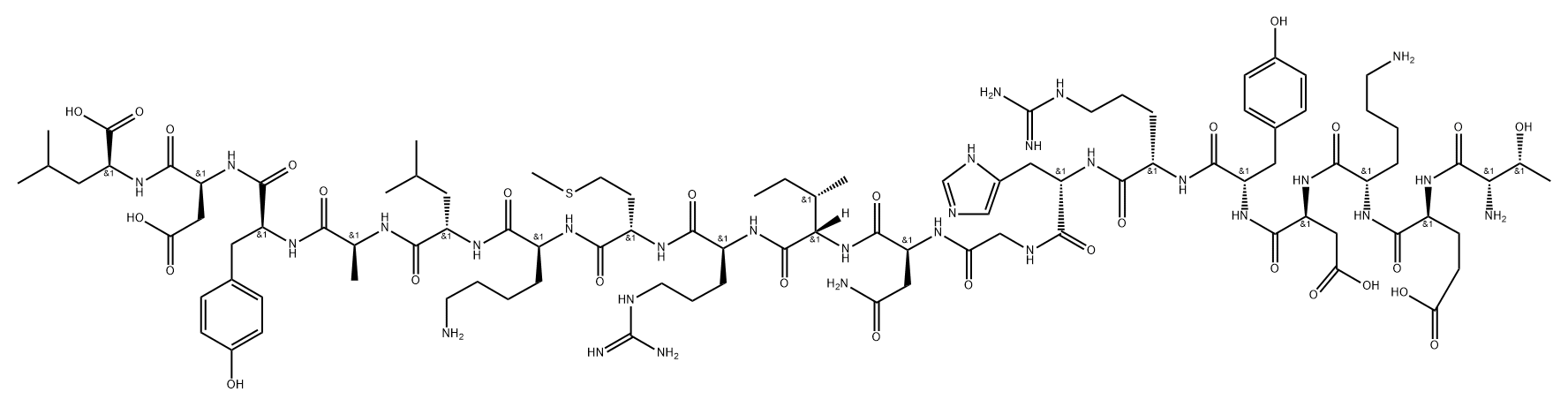 人源PD-L1抑制剂多肽 结构式