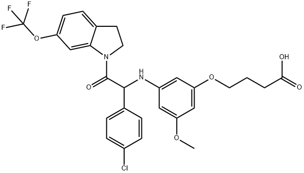 化合物 (-)-JNJ-A07 结构式