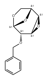 1,6:3,4-Di-O-anhydro-2-O-benzyl-b-D-altropyranose 结构式