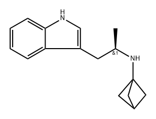 1H-Indole-3-ethanamine, N-bicyclo[1.1.1]pent-1-yl-α-methyl-, (αR)- 结构式