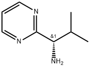 (S)-2-甲基-1-(嘧啶-2-基)丙-1-胺 结构式