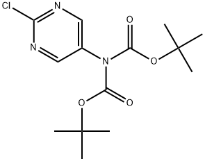 (2-氯嘧啶-5-基)亚氨基二碳酸二叔丁酯 结构式
