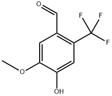 4-羟基-5-甲氧基-2-(三氟甲基)苯甲醛 结构式