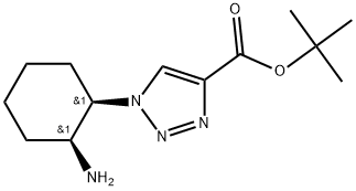 rac-tert-butyl
1-[(1R,2S)-2-aminocyclohexyl]-1H-1,2,3-triazole-4-
carboxylate 结构式