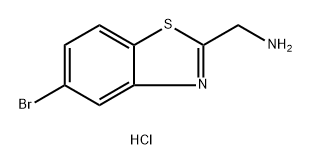 (5-溴苯并[D]噻唑-2-基)甲胺盐酸盐 结构式