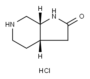 REL-(3AS,7AR)-八氢-2H-吡咯并[2,3-C]吡啶-2-酮盐酸盐 结构式