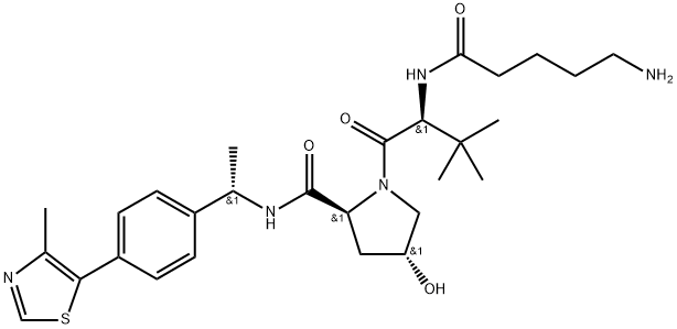 (S,R,S)-AHPC-Me-C4-NH2 结构式