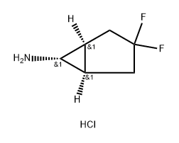 REL-(1R,5S,6R)-3,3-二氟双环[3.1.0]己烷-6-胺盐酸盐 结构式