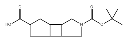 2-(叔丁氧基羰基)十氢环戊[3,4]环[1,2-C]吡咯-5-羧酸 结构式