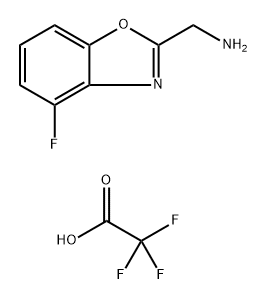 (4-fluoro-1,3-benzoxazol-2-yl)methanamine 结构式