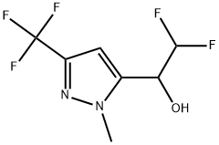 α-(Difluoromethyl)-1-methyl-3-(trifluoromethyl)-1H-pyrazole-5-methanol 结构式