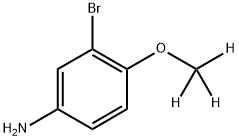 3-Bromo-4-(methoxy-d3)aniline 结构式