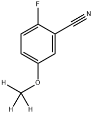 2-Fluoro-5-(methoxy-d3)benzonitrile 结构式