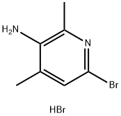 6-Bromo-2,4-dimethylpyridin-3-amine hydrobromide 结构式