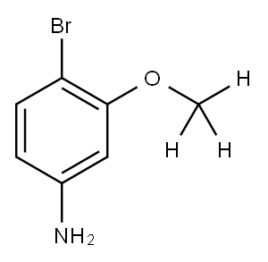 4-Bromo-3-(methoxy-d3)aniline 结构式