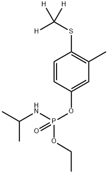 氘代苯线磷-D3(S-甲基D3)同位素 结构式