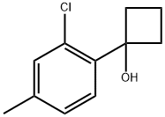 1-(2-chloro-4-methylphenyl)cyclobutanol 结构式