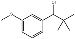 2,2-dimethyl-1-(3-(methylthio)phenyl)propan-1-ol 结构式