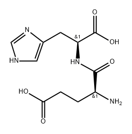 L-Histidine, L-α-glutamyl- 结构式