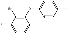 2-(2-Bromo-3-fluorophenoxy)-5-methylpyridine 结构式