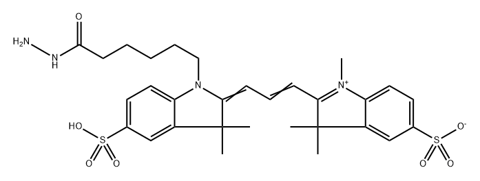 水溶性Cy3-酰肼 结构式