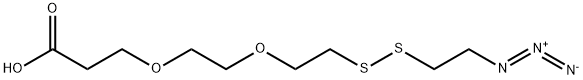 叠氮-二硫键-二聚乙二醇-羧酸 结构式