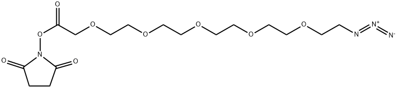 AZIDO-PEG5-CH2CO2-NHS 结构式