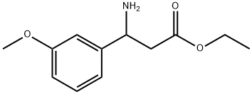 3-氨基-3-(3-甲氧基苯基)丙酸乙酯 结构式