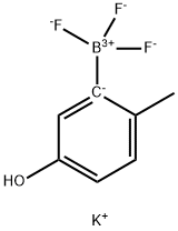 Potassium (5-hydroxy-2-methylphenyl)trifluoroborate 结构式