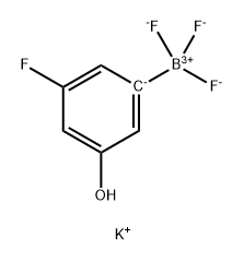 Potassium trifluoro(3-?fluoro-?5-?hydroxyphenyl)?boranuide 结构式