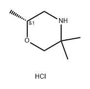 (2R)-Morpholine, 2,5,5-trimethyl-, hydrochloride 结构式