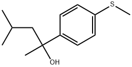 α-Methyl-α-(2-methylpropyl)-4-(methylthio)benzenemethanol 结构式