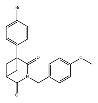 1-(4-bromophenyl)-3-(4-methoxybenzyl)-3-azabicyclo[3.1.1]heptane-2,4-dione 结构式