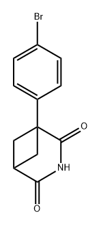 1-(4-bromophenyl)-3-azabicyclo[3.1.1]heptane-2,4-dione 结构式