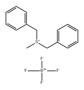 DIBENZYL-METHYL-SULFONIUM, TETRAFLUORO BORATE 结构式