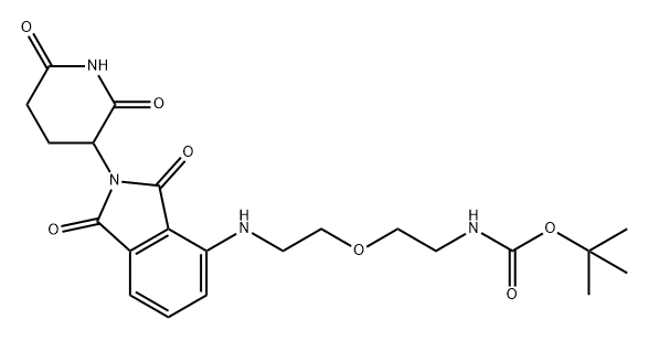 沙利度胺-NH-PEG1-NH-BOC 结构式