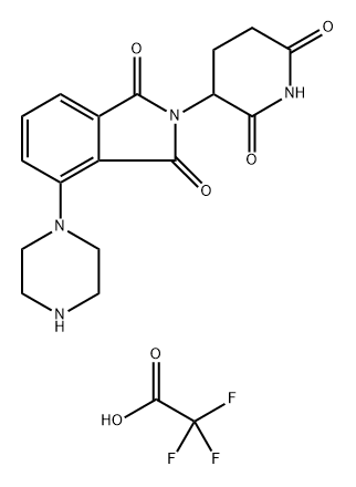 2-(2,6-dioxo-3-piperidinyl)-4-(1-piperazinyl)-1H-Isoindole-1,3(2H)-dione 结构式