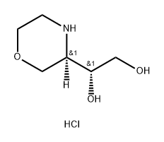 1-Morpholin-3-yl-ethane-1,2-diol,hydrochloride,(2R,3R)- 结构式