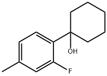 1-(2-氟-4-甲基苯基)环己醇 结构式