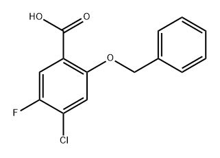 2-(Benzyloxy)-4-chloro-5-fluorobenzoic acid 结构式