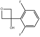 3-(2,6-difluorophenyl)oxetan-3-ol 结构式