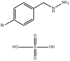 (4-溴苄基)肼硫酸盐 结构式