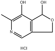 Furo[3,4-c]pyridine-1,7-diol, 1,3-dihydro-6-methyl-, hydrochloride (1:1) 结构式