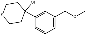 Tetrahydro-4-[3-(methoxymethyl)phenyl]-2H-thiopyran-4-ol 结构式