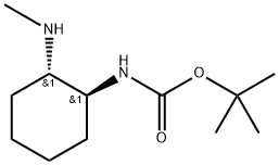 ((1S,2S)-2-(甲氨基)环己基)氨基甲酸叔丁酯 结构式