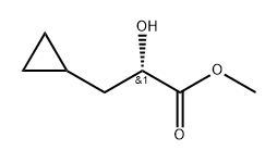 Cyclopropanepropanoic acid, α-hydroxy-, methyl ester, (αS)- 结构式