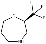 (R)-2-(TRIFLUOROMETHYL)一 1,4-OXAZEPANE 结构式