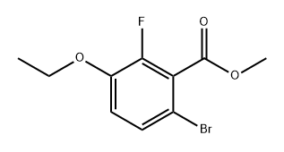 Methyl 6-bromo-3-ethoxy-2-fluorobenzoate 结构式