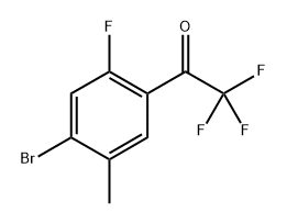 1-(4-bromo-2-fluoro-5-methylphenyl)-2,2,2-trifluoroethanone 结构式