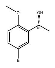 (R)-1-(5-溴-2-甲氧基苯基)乙烷-1-醇 结构式